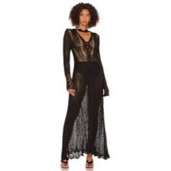 Norma Kamali Dresses & Skirts - NWT Norma Kamali Black Crochet Dress